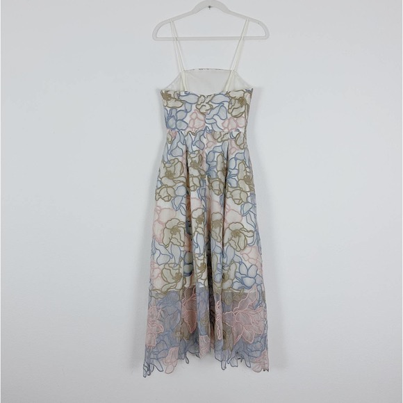 Hunter Bell Floral Midi Dress in Pastel Shades - Picture 4 of 7